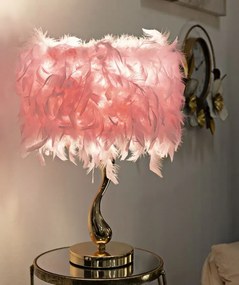 Stolová lampa Cart 47 cm ružovo-zlatá