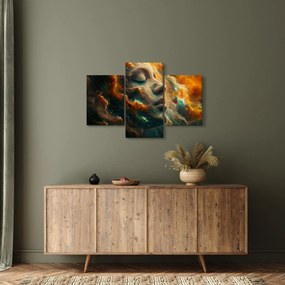 Obraz - Tvár vo vesmíre (90x60 cm)