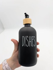 Zeller Present 2. akosť - Súprava dávkovačov s podložkou - dóza a mydlo, BLACK&WHITE (čierna dávkovač)