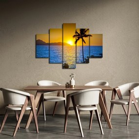 Obraz - Západ slnka nad morom (150x105 cm)