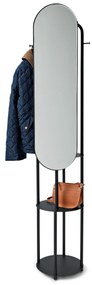 Stojaca vešiaková stena s veľkým zrkadlom
