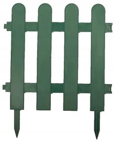 Nízky záhradný plot - plastový Farebné prevednie: Zelená