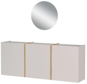 Krémová predsieňová zostava 138x200x27 cm Libbiano – Germania