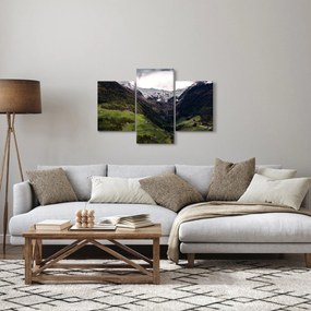 Obraz - Údolie pod horami (90x60 cm)