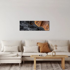Obraz - Pohľad do stredu (s hodinami) (90x30 cm)