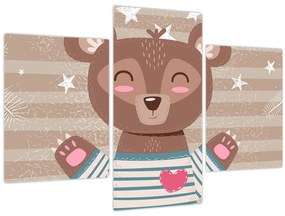 Obraz - Milujúci medvedík (90x60 cm)