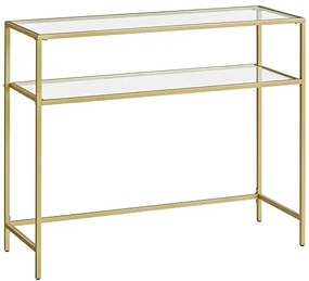 SONGMICS Konzolový stolík s 2 policami VASAGLE LGT025A01