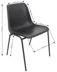Konferenčná stolička Maxi čierna Zelená