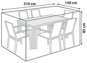 Sunfun Ochranný obal pre set nábytku, 310 × 140 × 85 cm