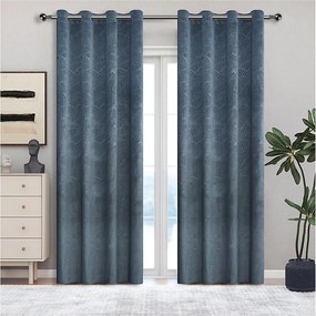 Záves na krúžkoch YC11939/200G/132/140x250 cm sivý