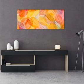 Obraz - Pozadie z jesenného lístia (120x50 cm)