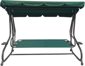 RAMIZ Veľká záhradná hojdačka so strieškou a vankúšmi 2x1 listy