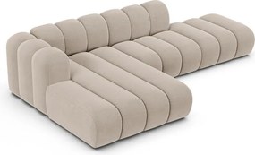 Béžová rohová pohovka (ľavý roh) Lupine – Micadoni Home