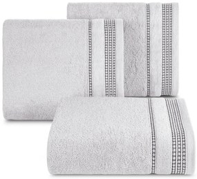 BAVLNENÝ UTERÁK AMANDA3 SADA 3KS 70X140 CM STRIEBORNÁ