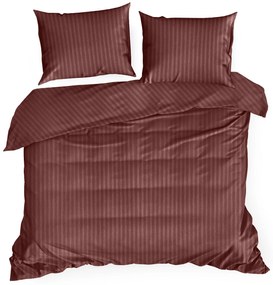 SATÉNOVÉ OBLIEČKY VERA 160X200 CM, 2 KS 70X80 CM BORDOVÉ