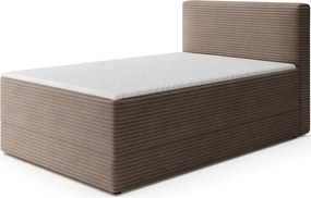 Kontinentálna posteľ Alamito 120x200, hnedá (modulo 20)