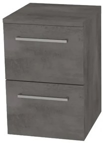 Mereo Bino, kúpeľňová skrinka spodná 50 cm, Multidecor, Betón tmavosivý, MER-CN694BET2