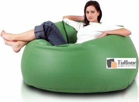 Sedací vak guľa Maxi ekokoža TiaHome - Zelená
