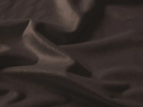 Biante Zamatový oválny obrus Velvet Prémium SVP-016 Tmavo hnedý 120x140 cm