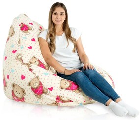 Sedací vak DROP XXL medvedík