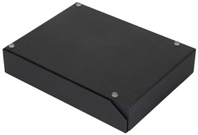 2x organizér na dokumenty HAKAN zo 100% recyklovateľného papiera 6x23x31 cm, čierny