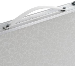 Skládací turistický stolek Marco bílý