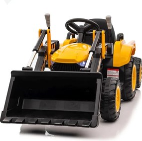 LEAN CARS Nabíjací traktor s lyžicou BW-X002A Žltý