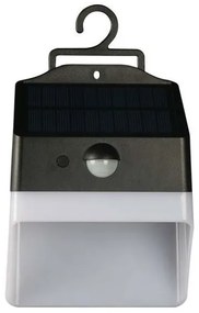 LED solárne nástenné svietidlo so senzorom LED/2W/3,7V 4000K IP65 1200 mAh
