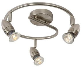 Lucide Lucide 13955/14/12 - LED bodové svietidlo CARO-LED 3xGU10/5W/230V chróm LC1181