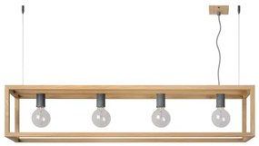 Lucide 31472/04/72 - Závesné svietidlo ORIS 4xE27/60W/230V béžové