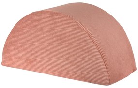 Svetloružový menčestrový detský puf Montessori - Little Nice Things