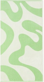 Velúrová plážová osuška's vlnitým vzorom Pia