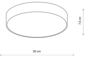 Brilagi - Stropné svietidlo CLARE 2xE27/24W/230V pr. 30 cm béžová