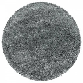 Koberec Fluffy Super Soft svetlosivý kruh