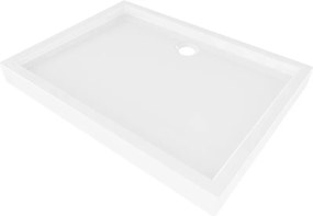 Mexen Flow+ obdĺžniková sprchová vanička 120 x 70 cm, biely lesk - 46R107012H