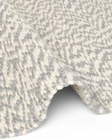 ELLE Decoration, Kusový koberec Lyon Beans 106317 Natural Cream Grey kruh z kolekcie Elle, 160x160 (priemer) kruh, šedá, obývacia izba