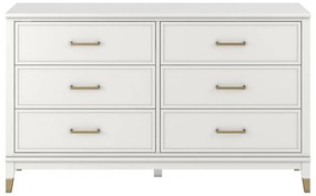 Biela komoda CosmoLiving by Cosmopolitan Westerleigh, 144 x 85 cm