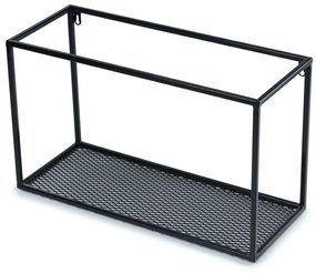 Závesná polica LOFT 50 cm čierna