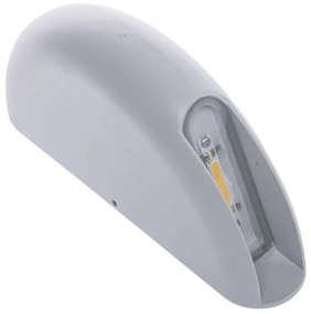 Exteriérové nástenné LED svietidlo Wall, 1x LED 3w, biela