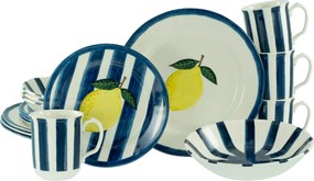 XXXLutz KOMBINOVANÝ SERVIS Summer Stripes Blau 16-dielne Creatable - Online Only bytové doplnky - 007768069001