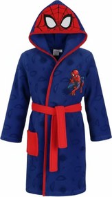 Chlapčenský coral fleece župan s kapucňou Spiderman, 122 / 128