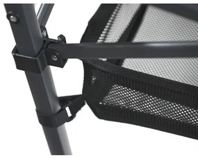 Skladací kempingový stôl 118x70 cm antracit