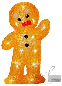 Eglo 410799 - LED Vianočná dekorácia CRYSTALINE 20xLED/0,06W/3xAA perníček