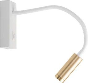 Kanlux 32518 - LED flexibilná lampička TONIL LED/3,3W/230V biela/zlatá