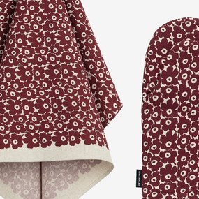 Marimekko Kuchynská darčeková sada Pieni Unikko čierna 3ks