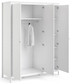 Biela šatníková skriňa 150x199 cm Madrid – Tvilum