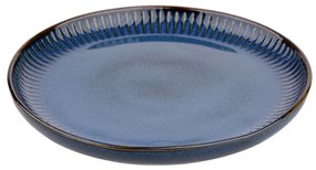 Altom Porcelánový dezertný tanier Reactive Stripes modrá, 20,5 cm