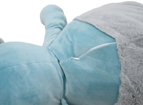 Plyšový MEDVEDÍK BOB s detskou dekou vo vnútri modrý