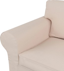 Poťah na sedačku Ektorp (nerozkladá sa, pre 2 osoby) farba produktu ružová látka zapletaná