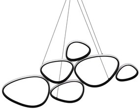 LED luster na lanku PETRA LED/58W/230V 4000K čierny